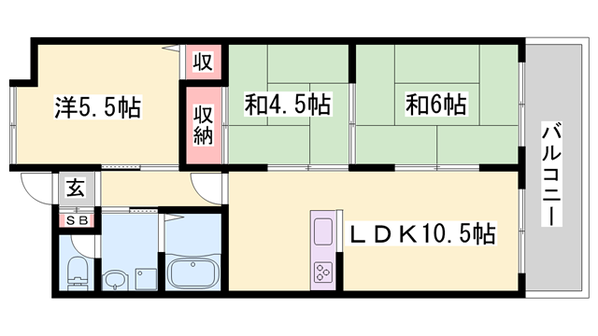 ビューハーモニーの物件間取画像
